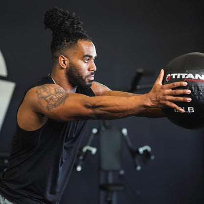Titan Fitness Soft Shell Medicine Wall Ball, Cross-Texture Grip - size: Multipack, 6-30 lb
