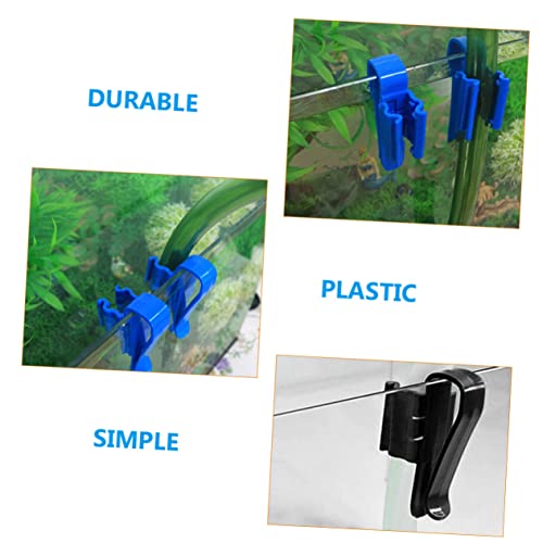 Didiseaon 8pcs Water Hose Clip Tube Hanger for Fish Tank Aquarium Easy Installation Hose Clamp for Securely Holding Water Tubes
