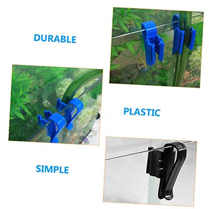 Didiseaon 8pcs Water Hose Clip Tube Hanger for Fish Tank Aquarium Easy Installation Hose Clamp for Securely Holding Water Tubes