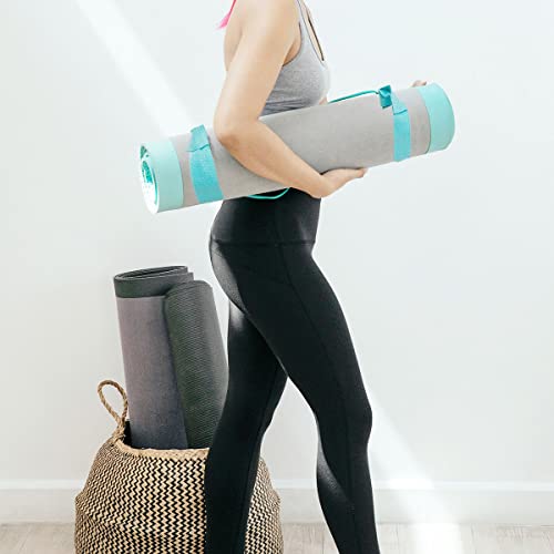 Tenalleys 1Pcs Adjustable Yoga Mat Strap Multi-Purpose Straps Easy-Cinch Yoga Mat Sling - color: Light Blue