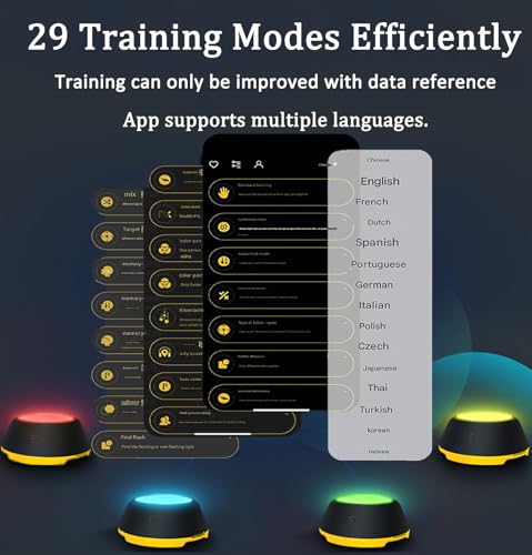 Reaction Training Lights Improves Reaction Speed and Agility，Reaction Training for Thletes, Trainers, Coaches, Fitness Trainers, Physical Educators,Physical Therapy - style: 6 pack