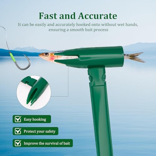 2Pcs Intelligent Live Bait Catcher Device, Quick and Precise Live Bait Holder Tool Cool Gadget for Fishing Angler Fishermen Beginner