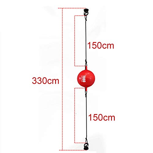 Speed Punch Bag Leather Speed Ball Hanging Boxing Punching Ball, Double End Ball with Boxing Reflex Ball for Gym MMA Boxing Sports Punch Bag - color: Gold