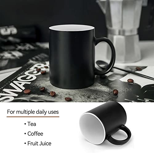 Clown Fish Coffee Mug Heat Sensitive Discoloration Ceramic Cup Personalized Color Changing Coffee Cups Unique Cup Gift for Family Friends Birthday Aniversary