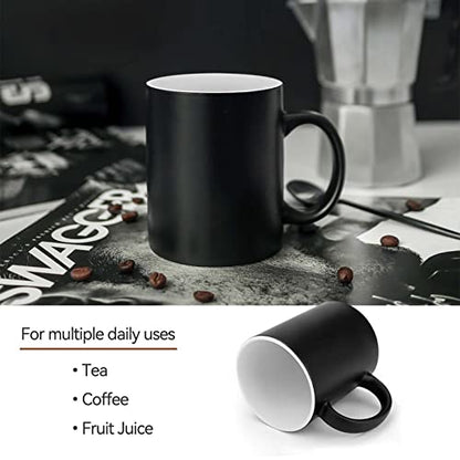 Clown Fish Coffee Mug Heat Sensitive Discoloration Ceramic Cup Personalized Color Changing Coffee Cups Unique Cup Gift for Family Friends Birthday Aniversary