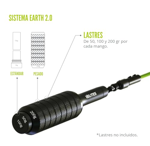 Velites Earth 2.0 Official CrossFit Games Jump Rope, Double Unders - color: Black