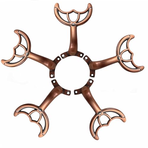 5 Pcs 52’’Ceiling Fan Blades Arms Replacement,Ceiling Fan Blades Arms Replacement Parts Mounting Bracket Kit for Replacing The Worn Fan Blades,Keep The Balance and Good Performance (Copper) - color: Copper