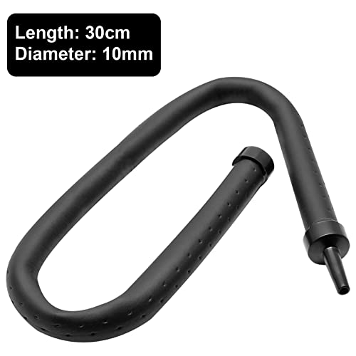 2Pcs Aquarium Flexible Rubber Wall Air Curtain Bubble Tube for Fish Tank Soft Rubber Tube Hose Oxygen Diffuser Tube 30cm/11.8" Length - size: 30cm, 2pcs