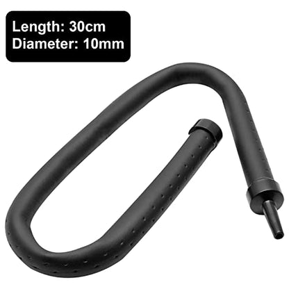2Pcs Aquarium Flexible Rubber Wall Air Curtain Bubble Tube for Fish Tank Soft Rubber Tube Hose Oxygen Diffuser Tube 30cm/11.8" Length - size: 30cm, 2pcs