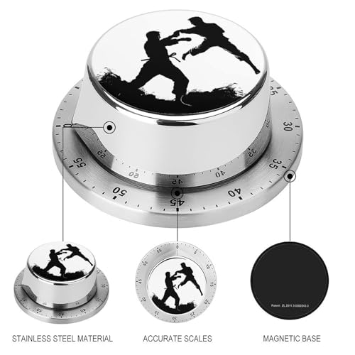 Kickboxing Kitchen Timer Egg Timer Kitchen Timers for Cooking Magnetic Timer Cooking Timer Gym Timer Cute Kitchen Timer,for Gym Teacher Study Exercise Baking