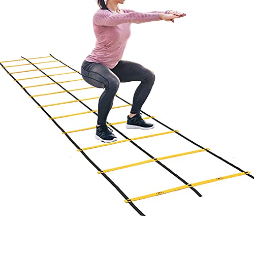 Speed Training Equipment - Agility Ladder Double-Row Flexible, Perfect for Football, Rugby, Boxing, Tennis, Improve Your Speed and Agility - size: 10m