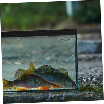 Toddmomy Fish Tank Edge Protector Strip for Aquarium Safety Easy Installation and Maintenance Non- Design for Tanks - size: 40.00X40.00X2.50CM