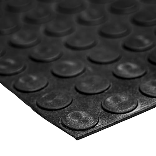 MSI Premium Black 3.3 x 33ft. Waterproof Rubber Non-Slip Floor Mat Roll