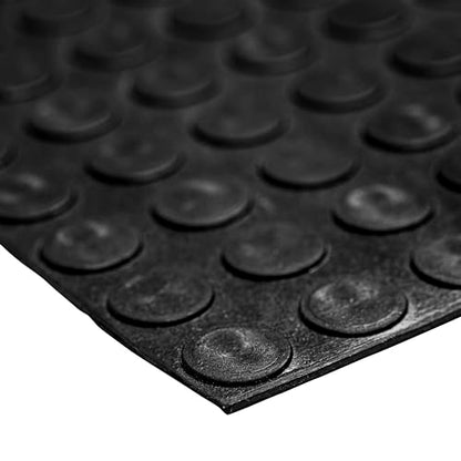 MSI Premium Black 3.3 x 33ft. Waterproof Rubber Non-Slip Floor Mat Roll