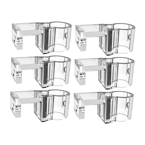 6 Pieces Aquarium Plant Holder Support Clear Growth Tool Lightweight Hanging Aquatic Plant Pot for Water Feature Decoration