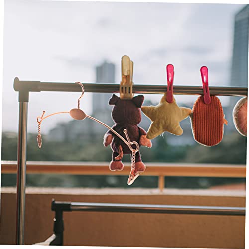 VICASKY 10pcs Hangers Rose Gold Iron Wire Tank Tops Organizer Non Slip Underwear Display Rack Multipurpose Closet Storage for Women