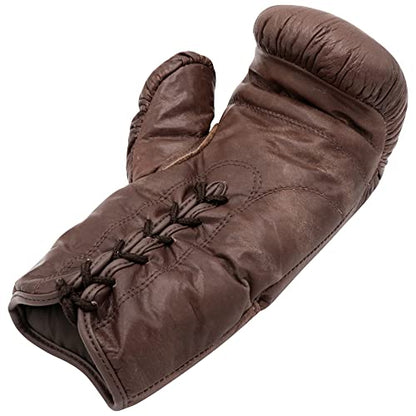 G4 Vision Antique Leather Cowhide Punch Bag Vintage Punching Bag with Boxing Gloves Punchbag Heavy Bags MMA 4ft