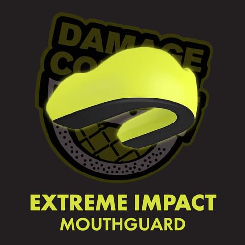 DAMAGE CONTROL Extreme Impact Sports Mouth Guard – Damage Control Green - color: Damage Control Green, size: Adult