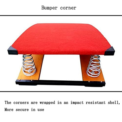 Junior Springboard Gymnastics Vaulting Training Equipment for Kids - 2 Springs Indoor Outdoor Home Floor Sport, Beginner Springboards