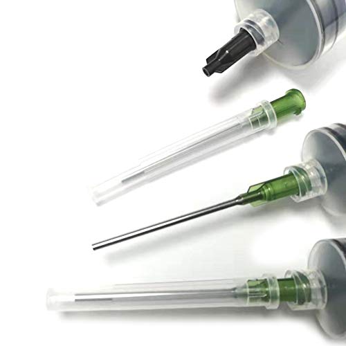 60ml Independent Packing Industrial Luer Lock Syringes with Needle and Sealing Caps for Engineered Fluid，Glue Applicator and Refilling (Pack of 4) - style: 60ml/cc