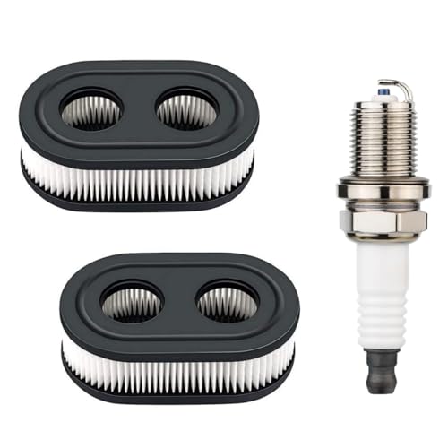 593260 798452 Air Filter with Spark Plug Replacement for Briggs Stratton Engines 500EX 550E 625EX 725EXi, Troy-Bilt TB110 TB115 TB200 TB230 TB330, Toro Recycler 22 inch 20332 20333 20334 Lawn Mower - size: 3pcs