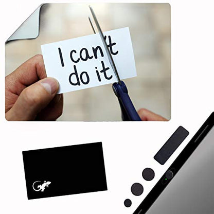 Mouse Pad Adhesive Bottom - Sticks to Any Surface - Portable - Webcam Covers and Screen Cleaner Included (CAN DO IT) - color: CAN DO IT