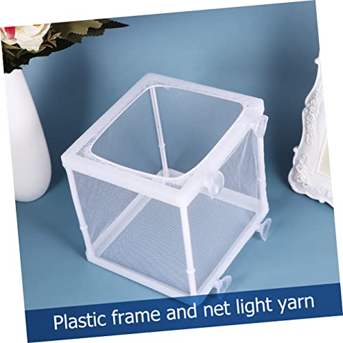 UKCOCO 2PCS Portable Fish Hatching Net Box Water Separation Isolation Breeder for Aquarium Tank Compact Fish Breeding Mesh Hatchery S Durable Cloth Materials