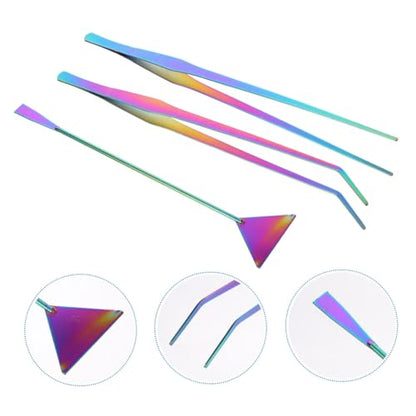 3pcs Tweezers Kit for Fish Tank Aquarium Cleaning Tools Spatula for Plant Gravel Maintenance