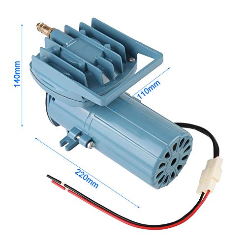 Yosoo Commercial Air Pump, Aquarium Air Pump DC 12V 35W Air Pump Aerator for Fish Pond Aquaculture Aquarium Accessory Tool Oxygen Aerator Pump for Aquarium Fish Fountain Pond &