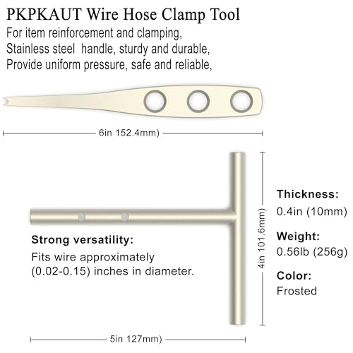 Manual Wire Binder Hose Clamp, Old Tool Reborn the Clamper, Stainless Steel Multifunctional Hose Pipe Wire Tensioner for Home Pipeline Maintenance