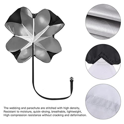 KUYOU Running Speed Training Speed Chute Resistance Parachute for Speed and Acceleration Training Fitness Explosive Power Training 56-Inch - style: 1 Resistance Parachute + 1 Adjustable Belt