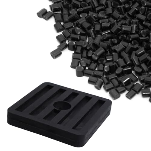 8 Pack Anti Vibration Pads Air Conditioner Rubber Vibration Isolator Square Rubber Vibration Absorber 1.77" x 1.77" x 0.31"