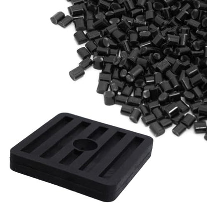 8 Pack Anti Vibration Pads Air Conditioner Rubber Vibration Isolator Square Rubber Vibration Absorber 1.77" x 1.77" x 0.31"