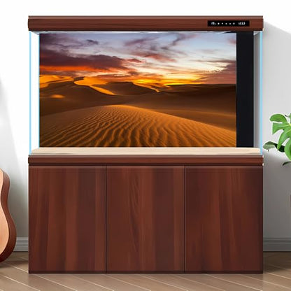 Sunset Desert Reptile Habitat Background Arid Landscape of The Sahara Desert Terrarium Background Sunset Over The Sand Dunes Aquarium Background Sunset Desert Tank Decor 24x12in