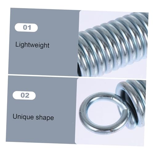 Stainless Steel Hammock Spring Hook Set for Outdoor Hanging Chair - color: Silver