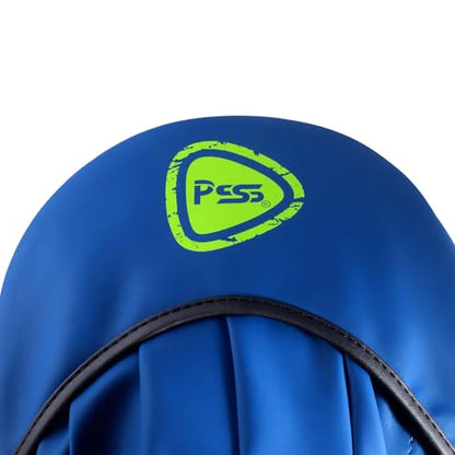 PSS Boxing Focus Pads - Hook & Jab Punch Mitts for MMA, Kickboxing, Karate, Muay Thai, and Taekwondo Training - Hand Target Strike Shield Punching Gloves Pad - color: Blue