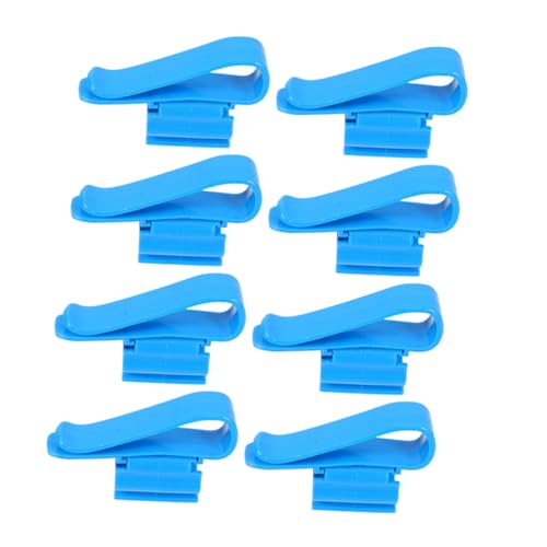 8pcs Plastic Hose Clips for Aquarium Compact Water Pipe Fixing Clamps Effortless Installation for Fish Tank Water Hoses for Organized Aquatic Setup - color: Blue