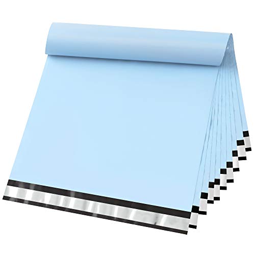 Poly Mailers 19x24 Inches 50 Pcs Light Blue Packaging Shipping Bags Mailing Envelopes Bag Self-Seal Waterproof and Tear-Proof Poly Mailers Bags for Small Business Clothing Boutique - color: Light Blue, size: 19x24