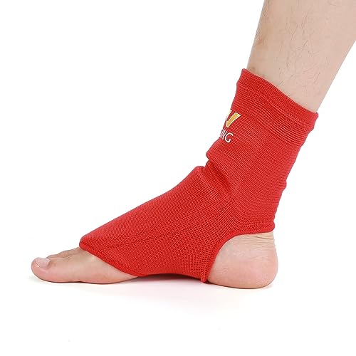 Wesing Instep Guard for MMA Boxing Kickboxing Instep Pad Instep Support Ankle Support(Black, S)