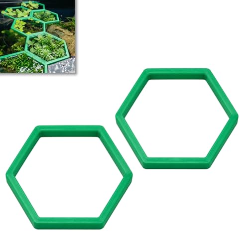 Magnetic Floating Plant Pot Compatible with HexaLink Aquarium Planter Indoor Houseplant Holder Decorative Wall Mounted Growing Container 2 Pack