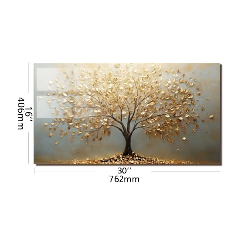 Evgosm Tempered Glass Backsplash for Kitchen， Stove Splashback, Tree of Life Glass Backsplash, Easy to Install and Clean, Used for Kitchen Wall Protection and Decoration. (30x16'') - size: 30"L x 16"W, style: Tree of Life