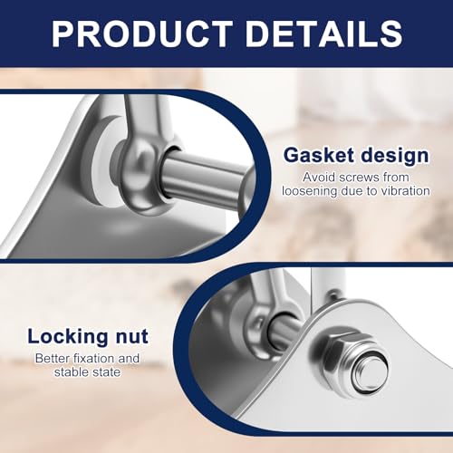 4Pc Heavy Duty Swing Hangers Kit,304 Stainless Steel,1000 LBS Load Capacity