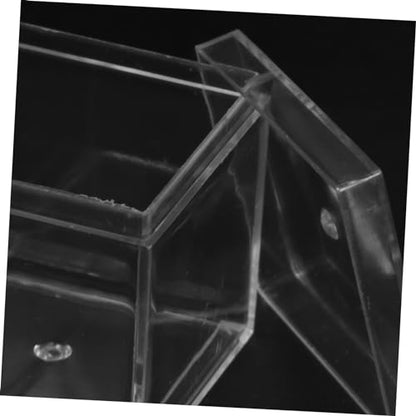 Homoyoyo 12pcs Mineral Specimen Display Case Plastic Box Dividers Mini Storage Container Food-Grade Easy Viewing Design