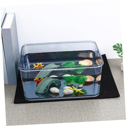 BESPORTBLE 4pcs Thickened Aquarium Bottom Pad Non- Fish Tank Leveling Mat Cushion Support Wear-Resistant Shock-Absorbing for Home Aquariums