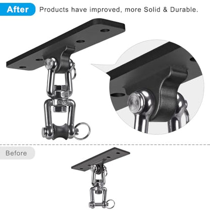 SELEWARE Boxing Punching Bag Hanger, Heavy Bag Bracket - color: 360° Swivel Hanger