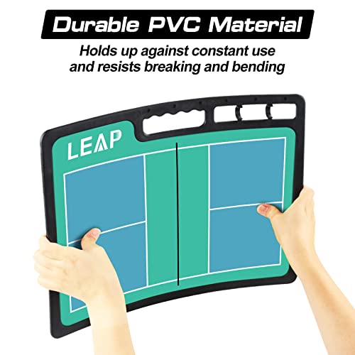Coach Board Premium Tactical Clipboard Two Sides with Full & Half Court Dry Erase Marker Board for Basketball, Baseball, Soccer, Football, Hockey - color: Badminton / Pickelball