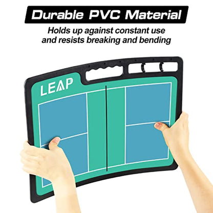 Coach Board Premium Tactical Clipboard Two Sides with Full & Half Court Dry Erase Marker Board for Basketball, Baseball, Soccer, Football, Hockey - color: Badminton / Pickelball