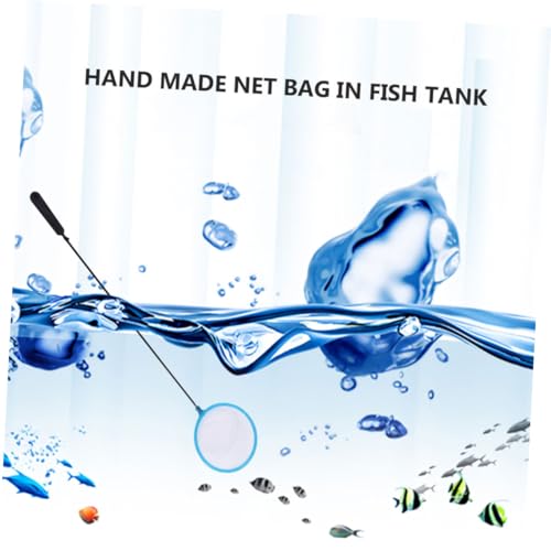 20 Pcs Betta Fish Stainless Steel Handwritten net Accessories net Bag Aquarium Goldfish net Alloy Fish