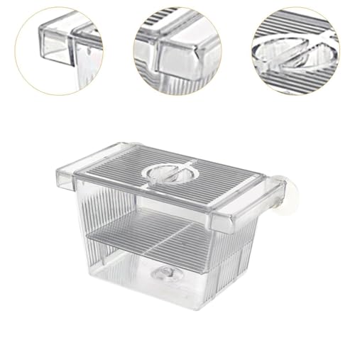 Fish Breeding Isolated Box Float Hatching Separation Acrylic Hatching Box Fish Tank Hatchery for Clownfish Guppy, S