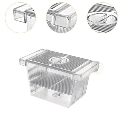 Fish Breeding Isolated Box Float Hatching Separation Acrylic Hatching Box Fish Tank Hatchery for Clownfish Guppy, S